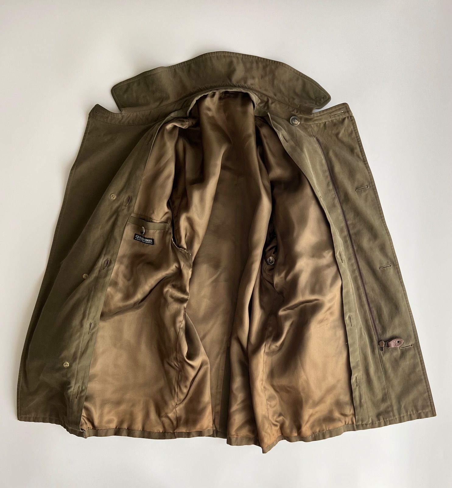 1980s GIORGIO ARMANI NYLON COAT 1980年代 ライナー付き ジョルジオ 