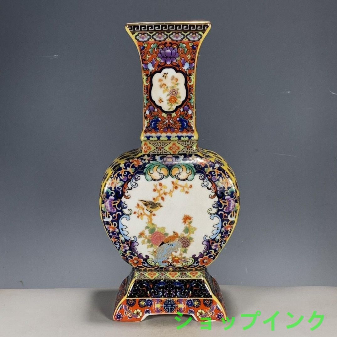 パステルの花鳥花瓶 装飾品 収集品 美品 景徳鎮 陶磁器 工芸品 美術品 置物 五彩花鳥文壺 | 景徳鎮窯 | 収蔵品詳細 | 作品を知る | 東京富士