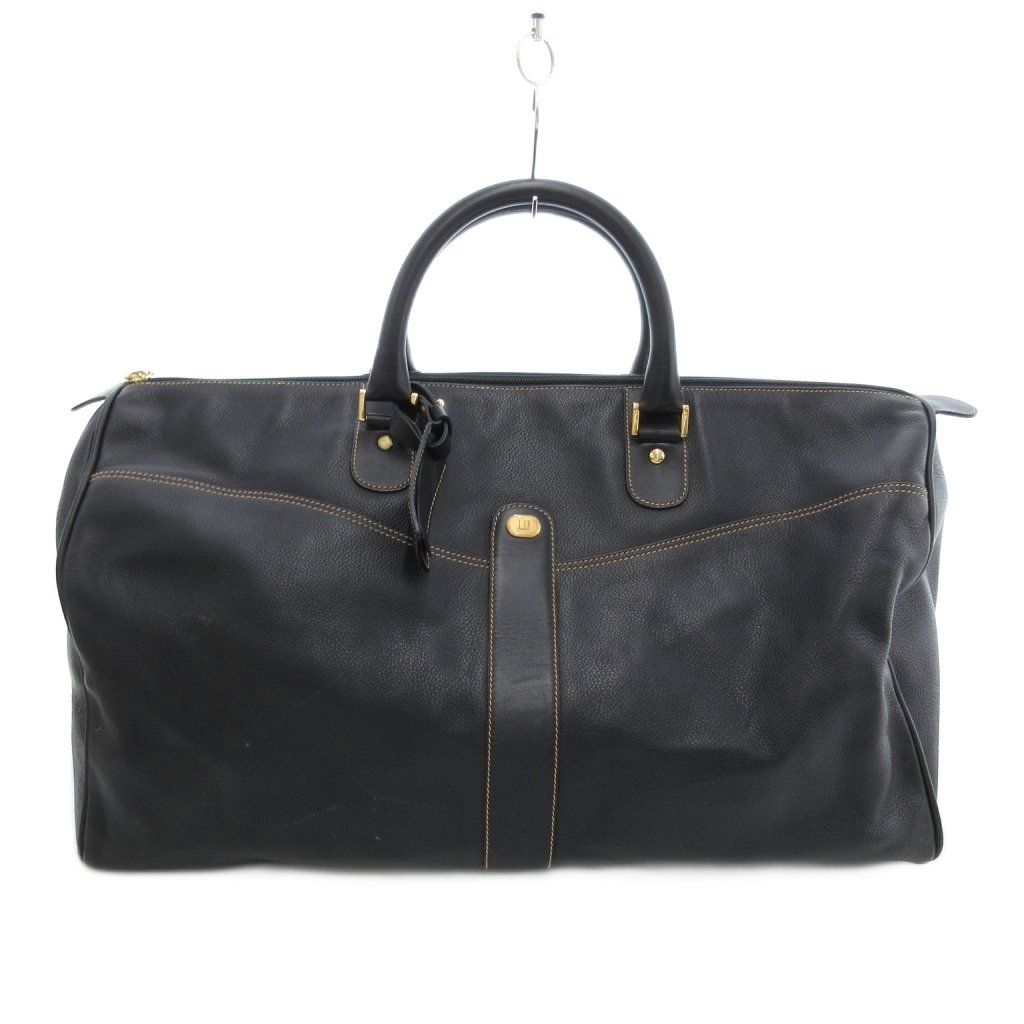 美品 ダンヒル ボストンバッグ レザー 2way ショルダー ブラウン 大容量