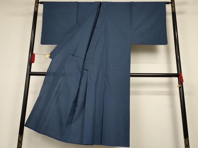 平和屋着物∴夏物 男性 浴衣 青藍色 綿 AABC2220ma