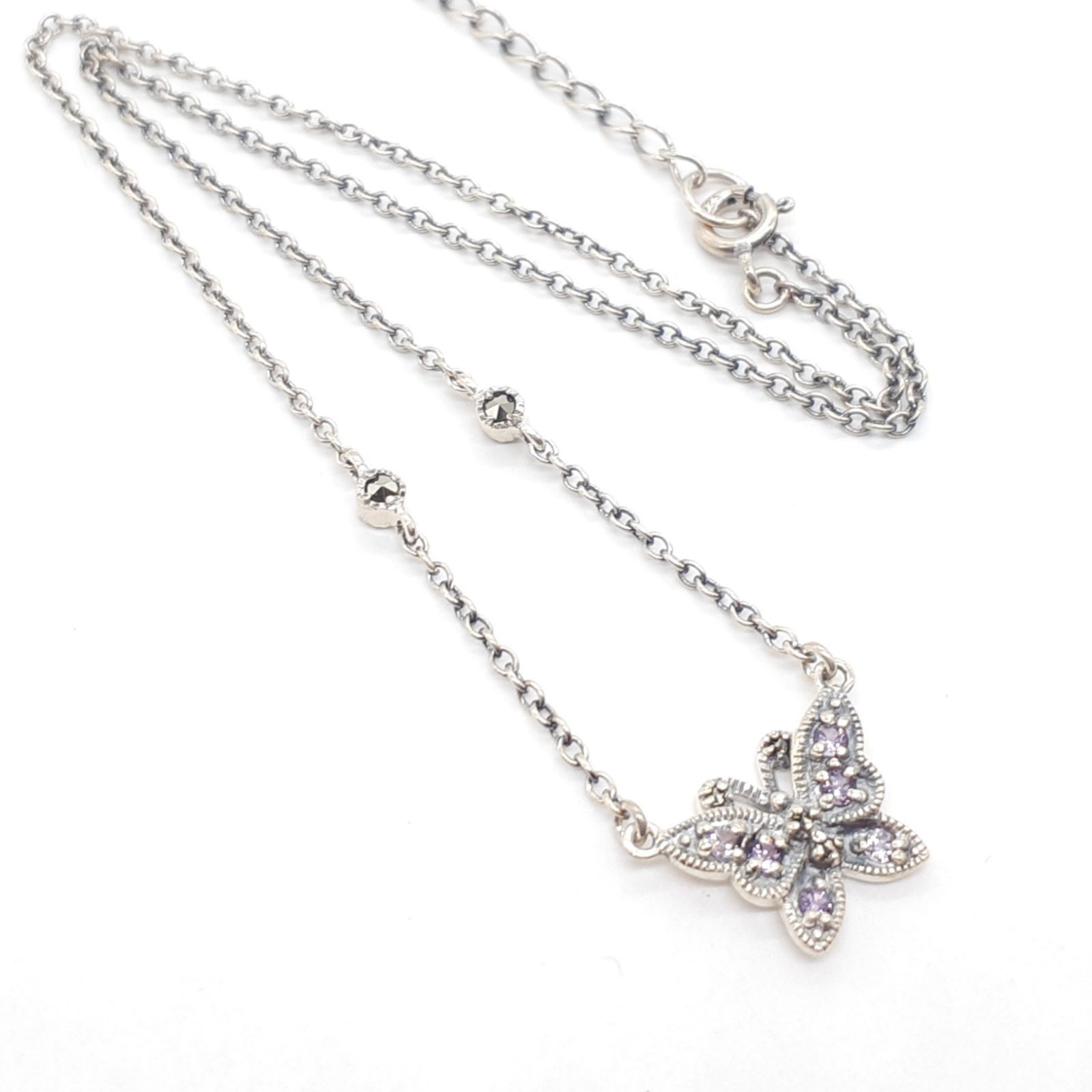 ANNA SUI アナスイ ネックレス SILVER 925 シルバー アメシスト マーカ 