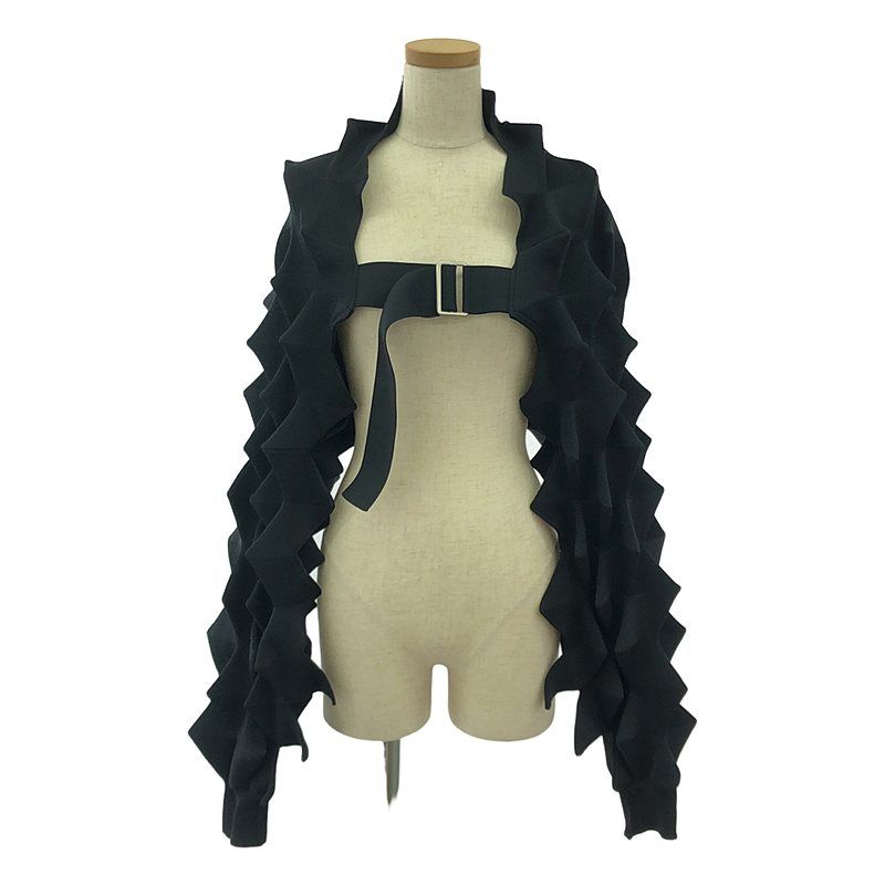 JUNYA WATANABE COMME des GARCONS | ジュンヤワタナベ | 2025SS | ポリエステル ボレロ デザイン カーディガン | M | ブラック | レディース