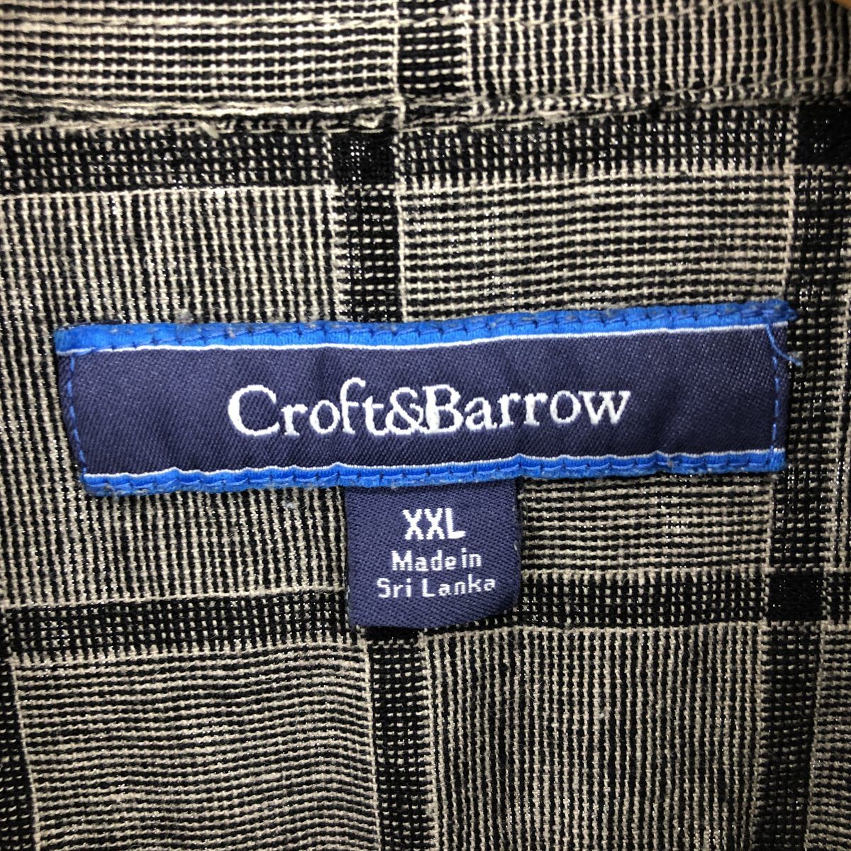 Croftu0026Barrow 半袖　柄シャツ Croftu0026Barrowハワイアンヤシの木プリント 半袖シャツレーヨン100％