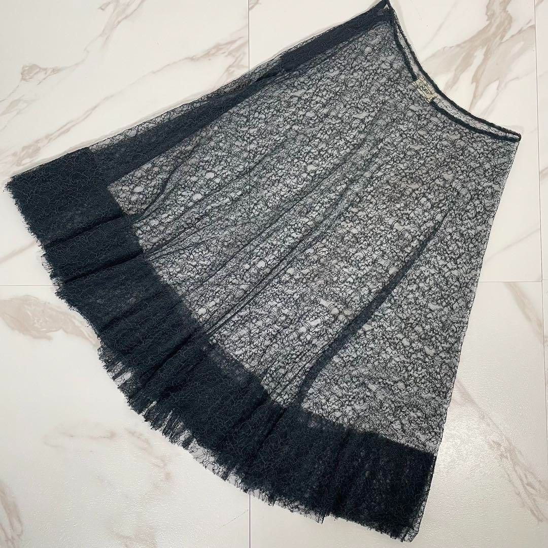 TOGA レーススカート 重ね着 レイヤード フリル フ シースルー チュール トーガ GULLKHAN_COM