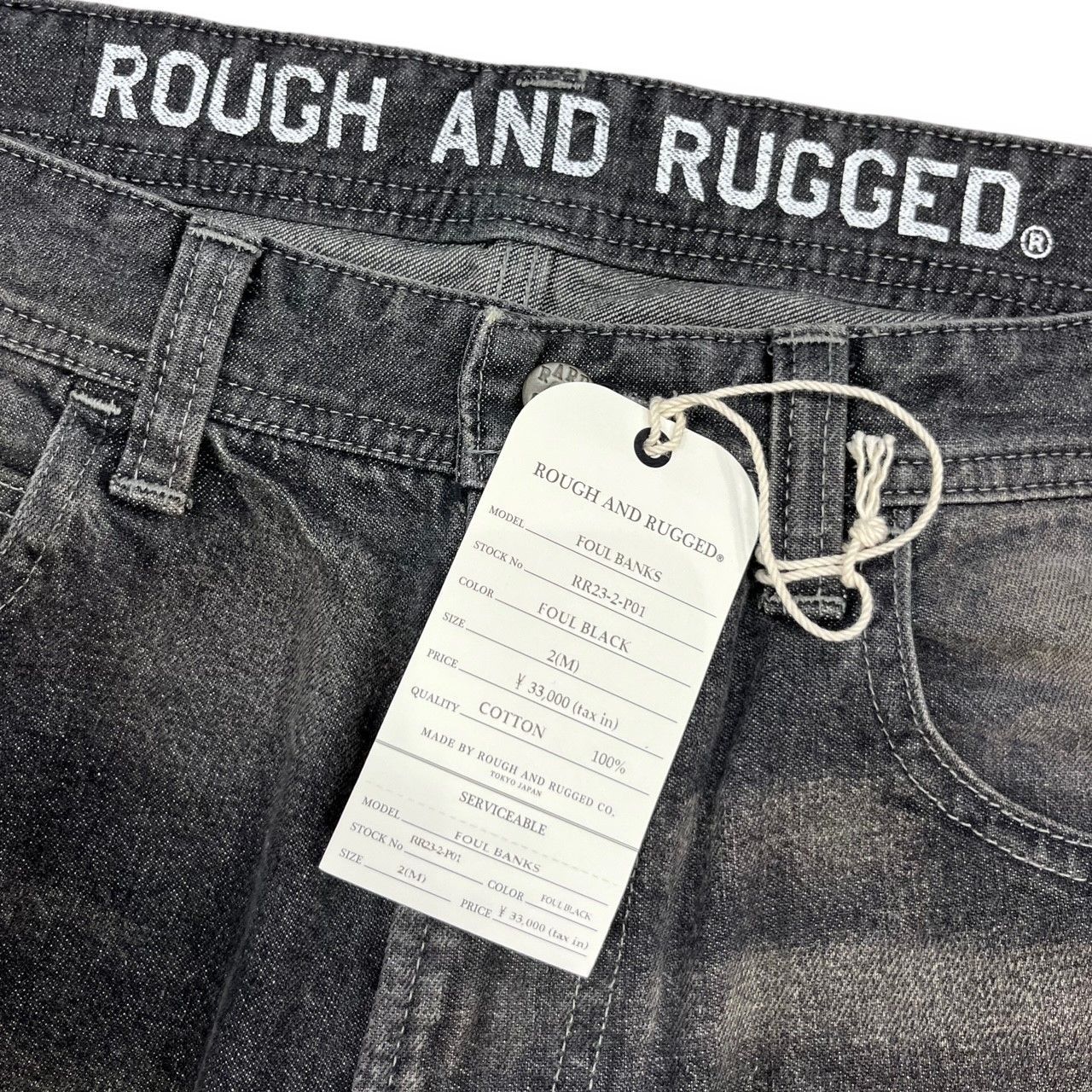 定価33000円 ROUGH AND RUGGED 23SS FOUL BANKS BLACK 2 - メルカリ