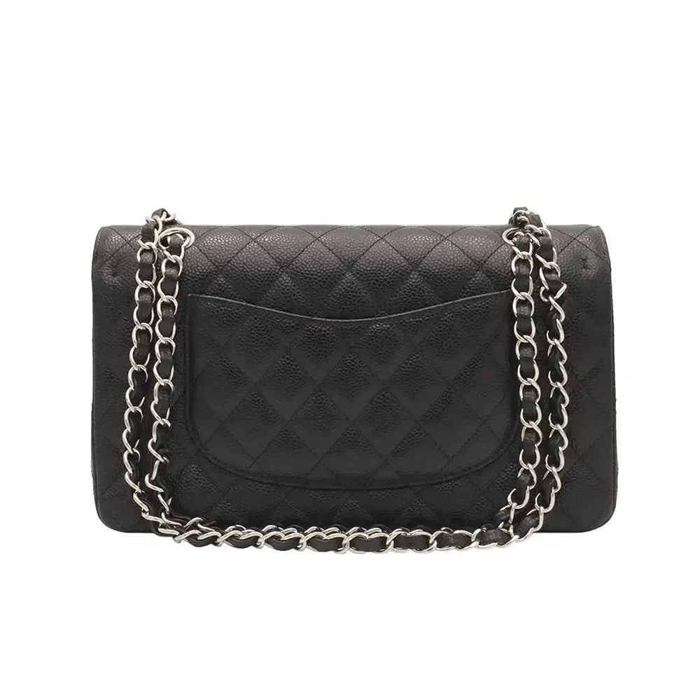 Chanel(シャネル) ブラック キャビア シルバー金具 チェーン
