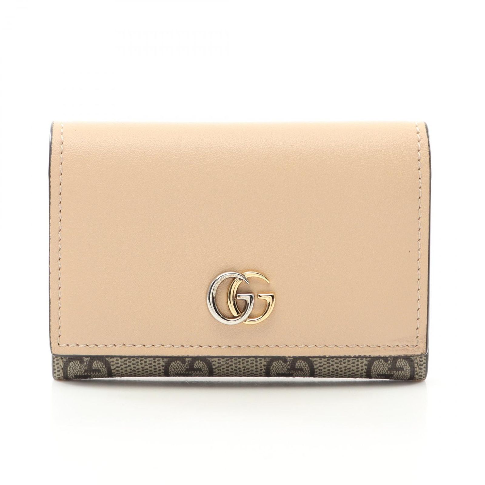 グッチ GUCCI カードケース ダブルG GGスプリーム 790067 ベージュ  