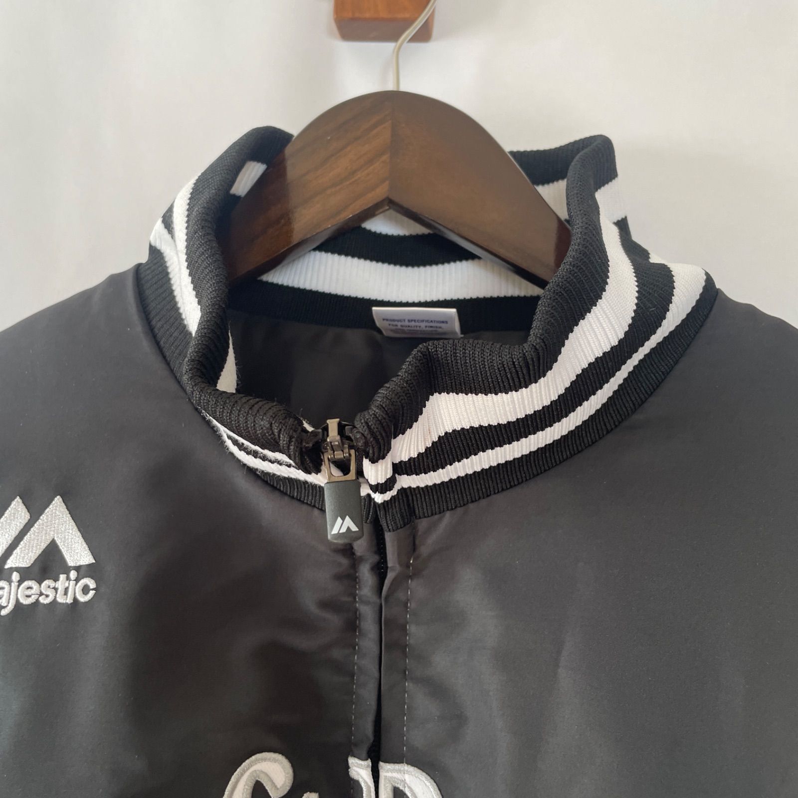 美品】福岡ソフトバンクホークス グランドコート L ブラック