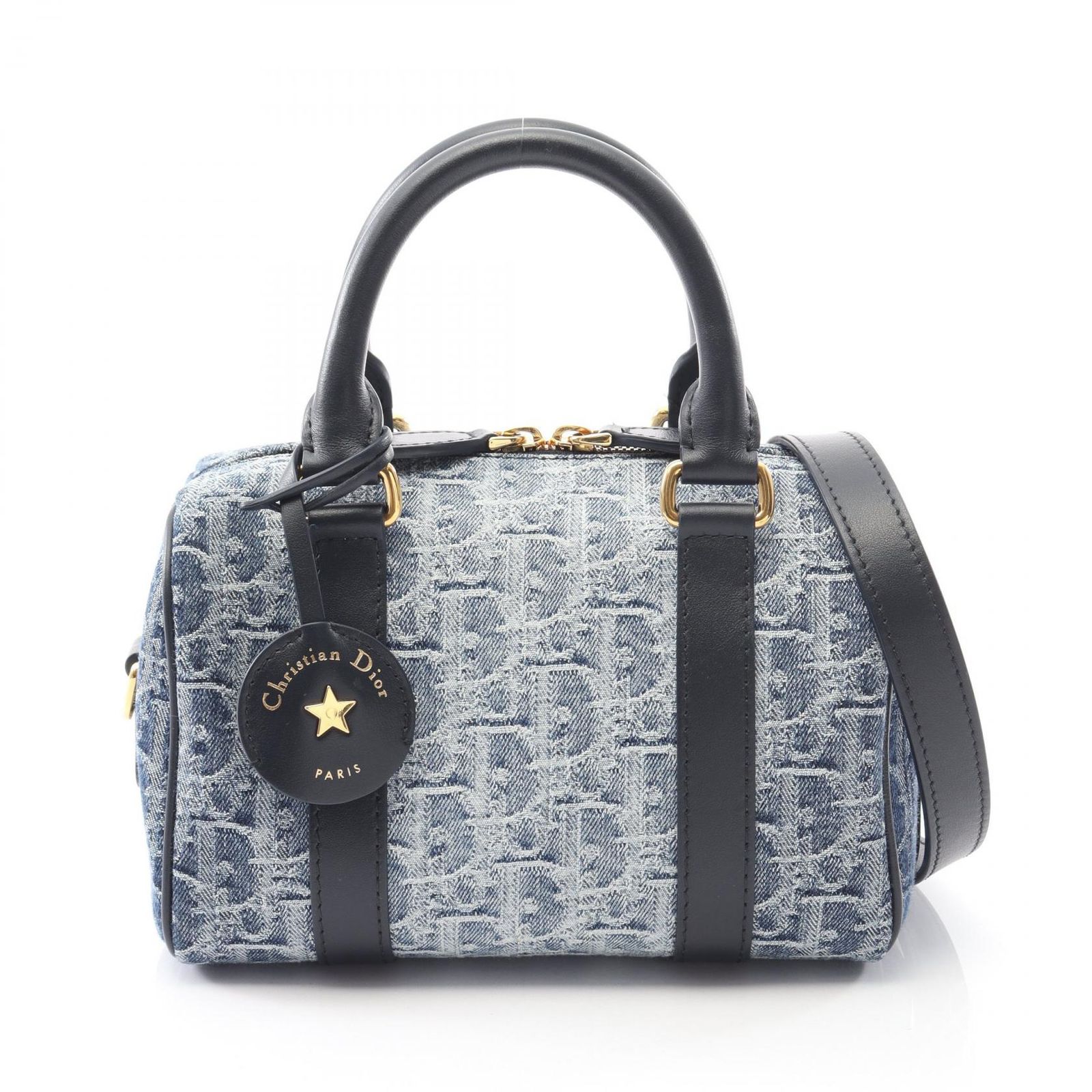 ディオール Dior ハンドバッグ Groove 20 グルーヴ スモール オブリーク ジャカード M1364UDCE_M49E デニムブルー デニム レザー Groove 20 バッグ スモール レディース