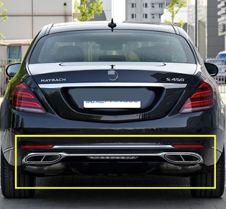 メルセデス ベンツ Sクラス W222 2013年-2020年 2色選択 マフラーカッター テールパイプ 4本出しステンレス