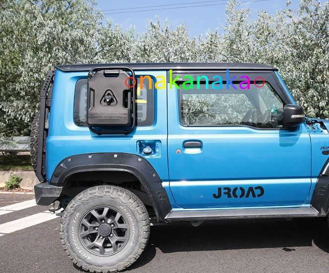 スズキ ジムニー JB74 3ドア 5ドア サイドマウント オイルタンクブラケット 7.5L ブラックタンク ロック セット