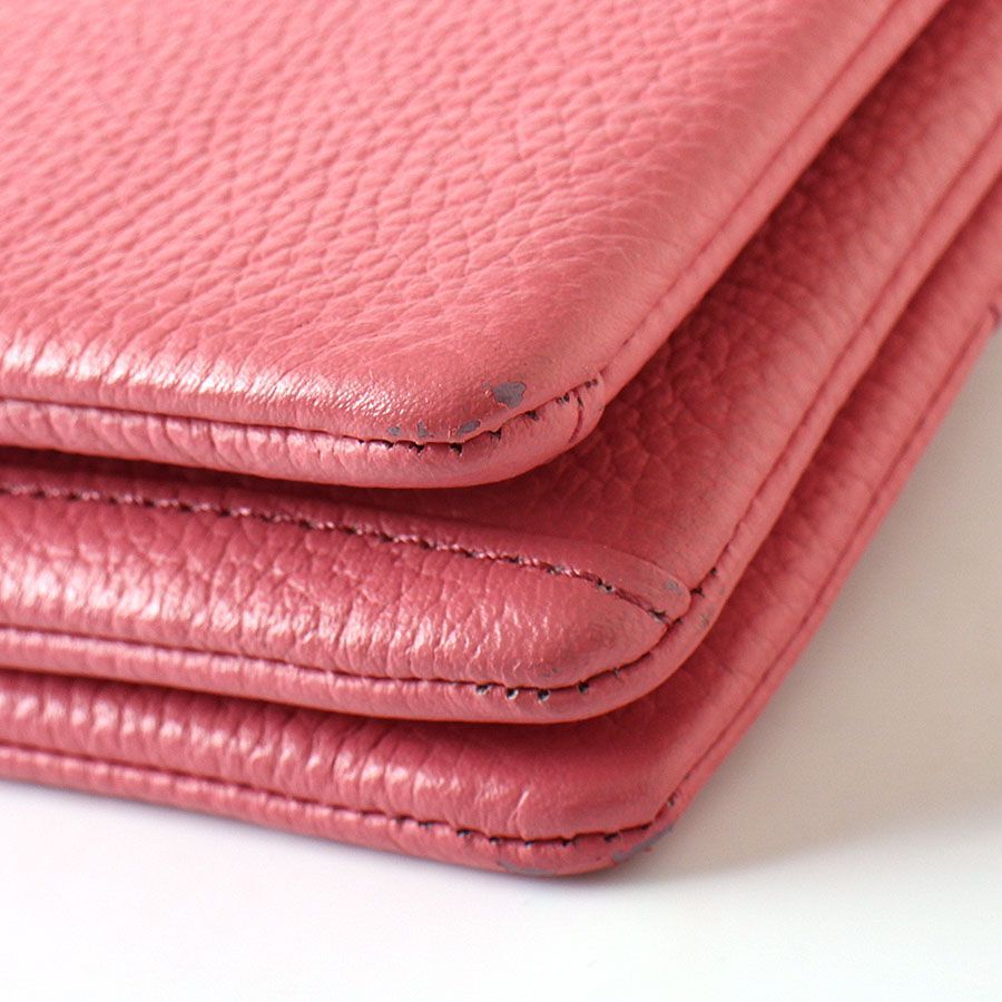 MWH25009 美品 傳濱野 スマホ財布 長財布 ピンク Ryufka Felice モデル 