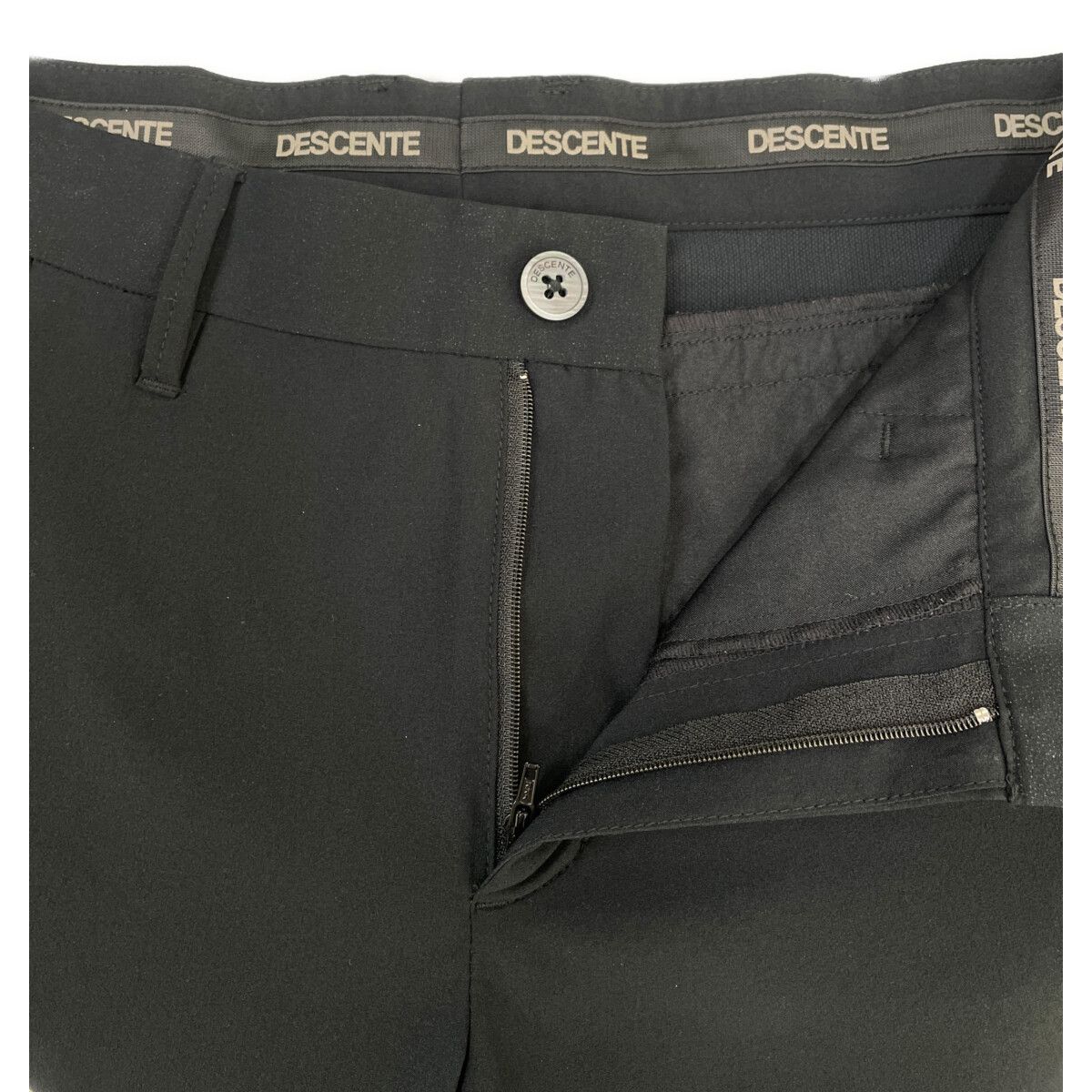 メンズ デサントゴルフ DESCENTE GOLF パンツ 76cm 黒×白 ロング