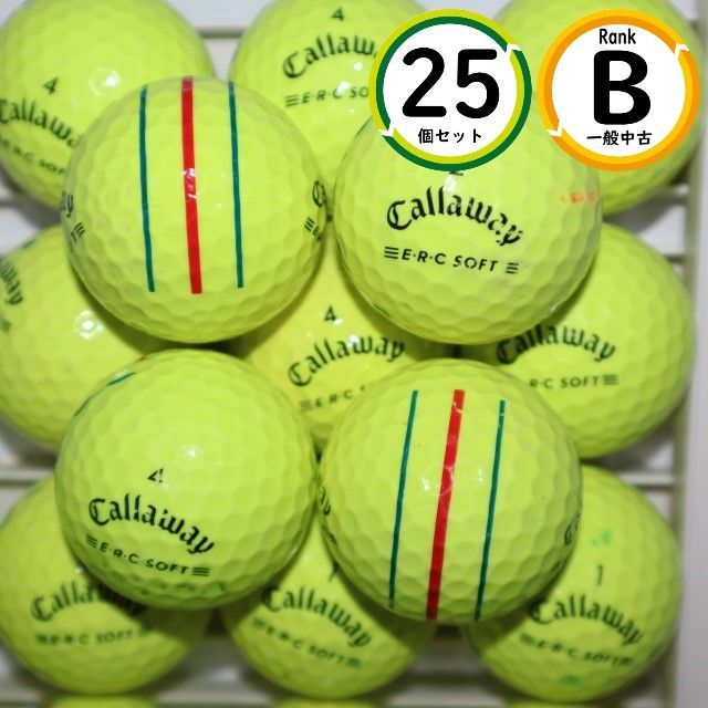 25個 Callaway ERC SOFT イエローカラー Bランク キャロウェイ E・R・C ソフト 中古 ロストボール 送料無料 - メルカリ