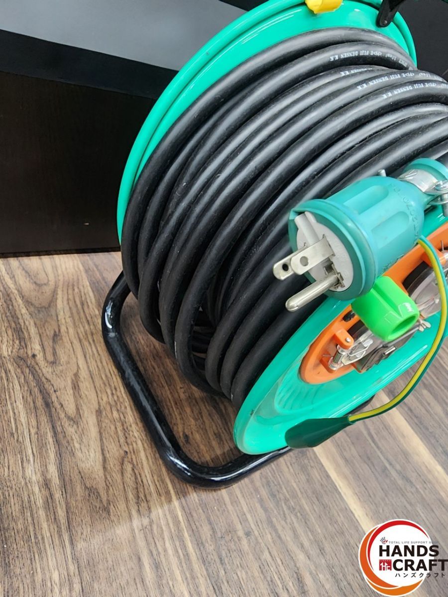 ♭ 品 日動工業 NW-EK33FPN 防雨防塵型電工ドラム100V 30m アース付 過負荷漏電保護兼用型 2PNCT3.5×3 熊本けやき通り店