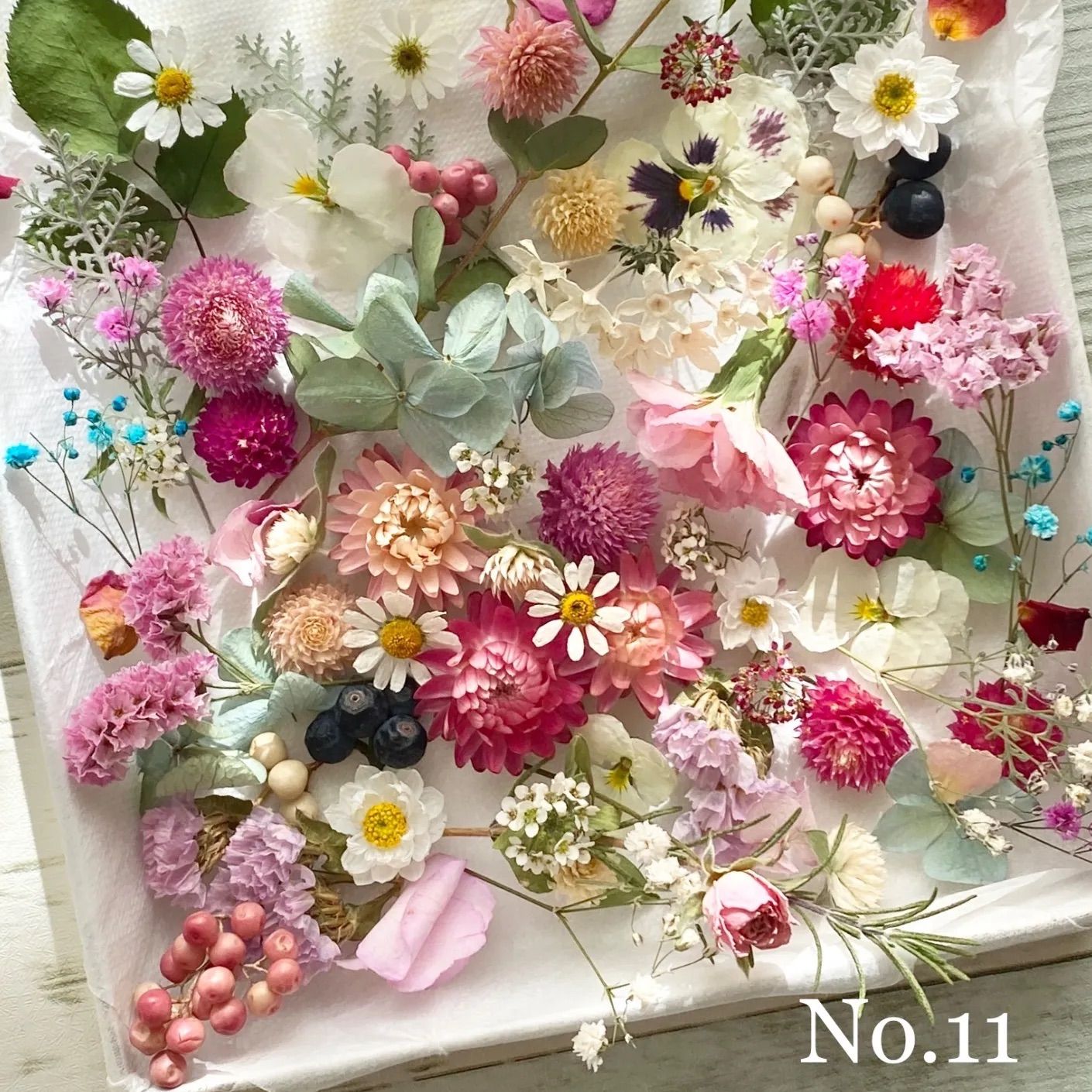 No.11❇︎ドライフラワー花材セット❇︎Pink❇︎M - メルカリShops