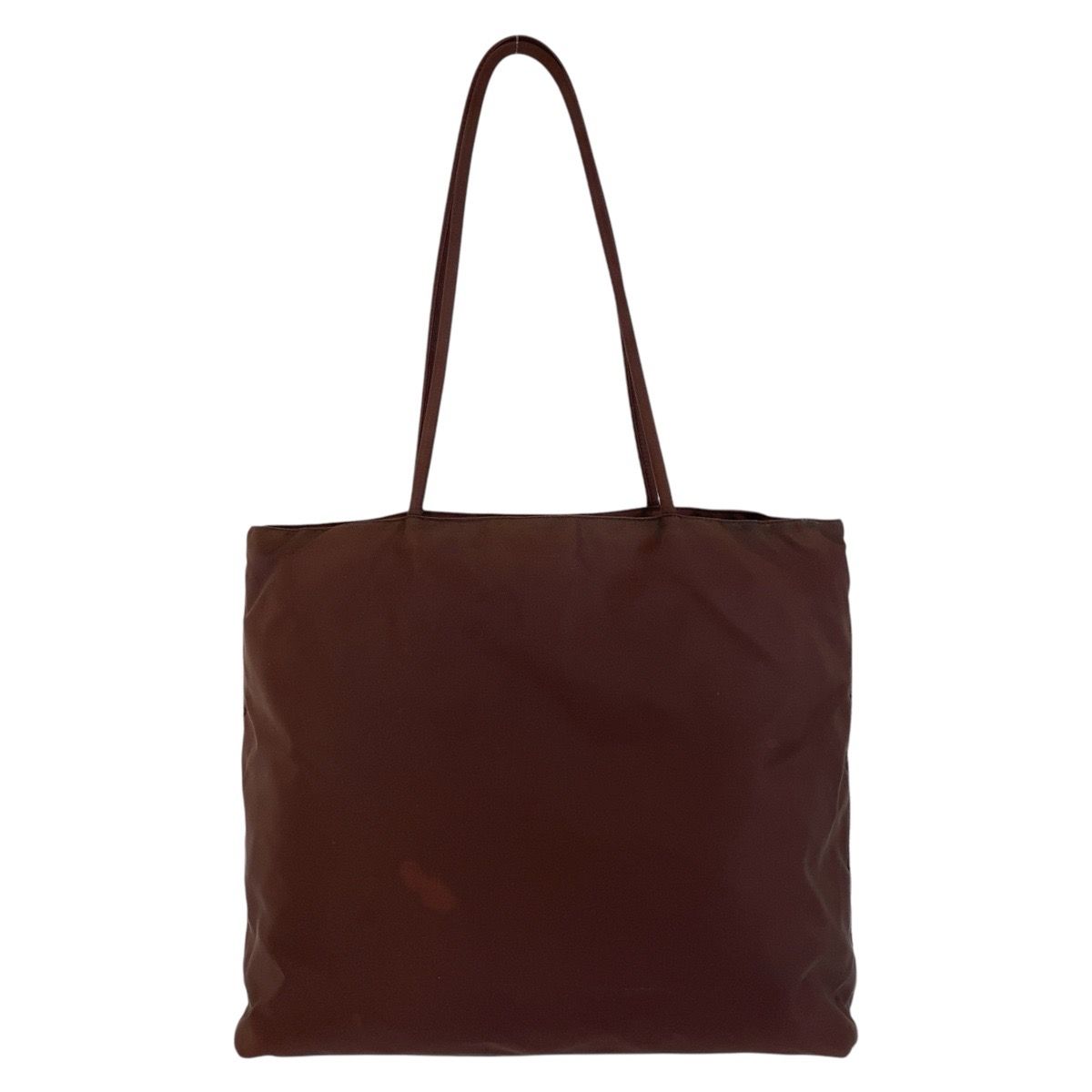 PRADA プラダ テスート 三角ロゴプレート ブラウン シルバー金具 ナイロン トートバッグ ショルダーバッグ レディース 500615【中古】 -  メルカリ