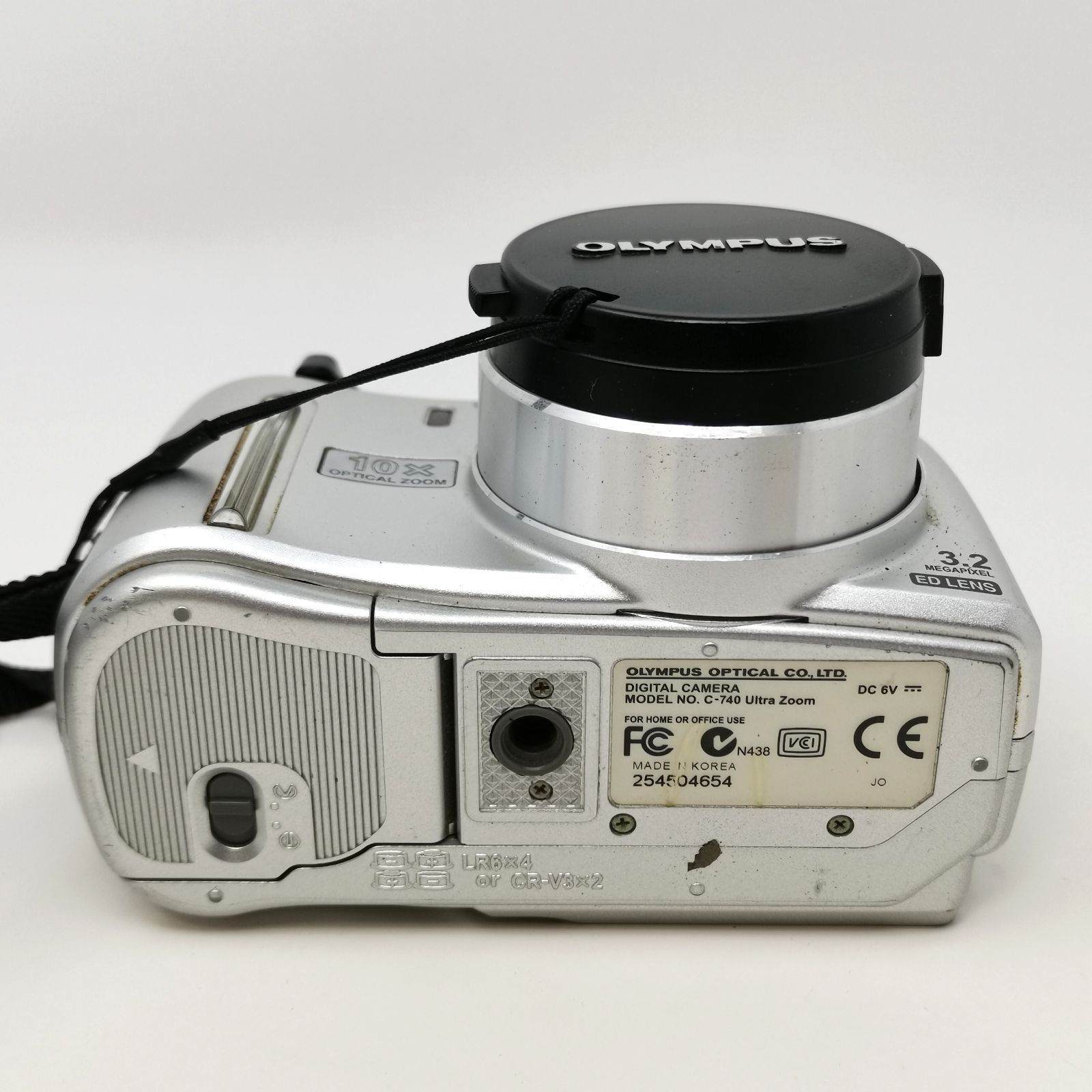 ジャンク品デジカメ4点セットSONY OLYMPUS OLYMPUS CAMEDIA C740 Ultra Zoom シルバー デジカメ 電池式 単