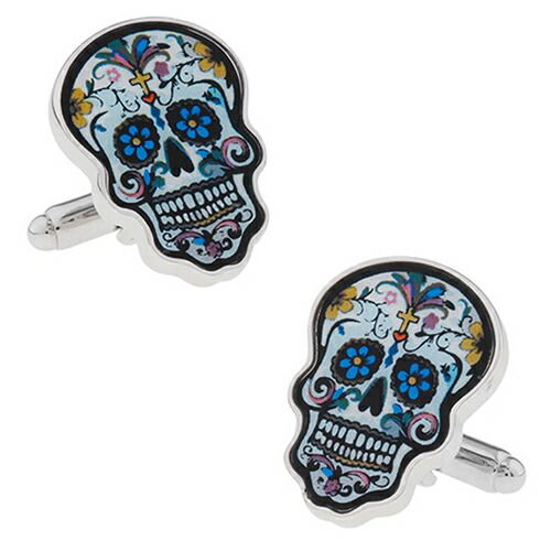 カラフル スカル DAY OF THE DEAD カフス カフスボタン カフリンクス