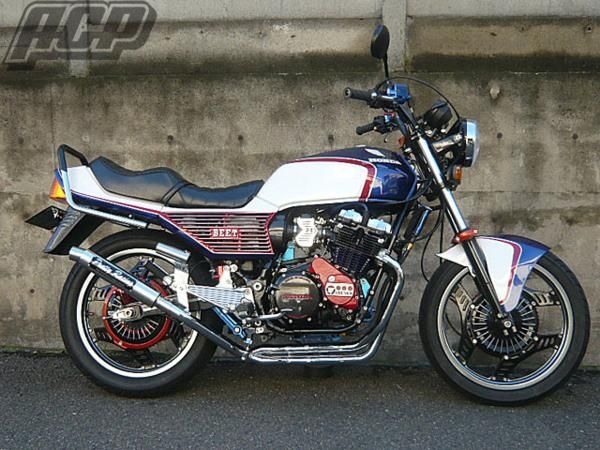 プリティー製 CBX550F 極 タイプ３ 4-2-1 マフラー　メッキ