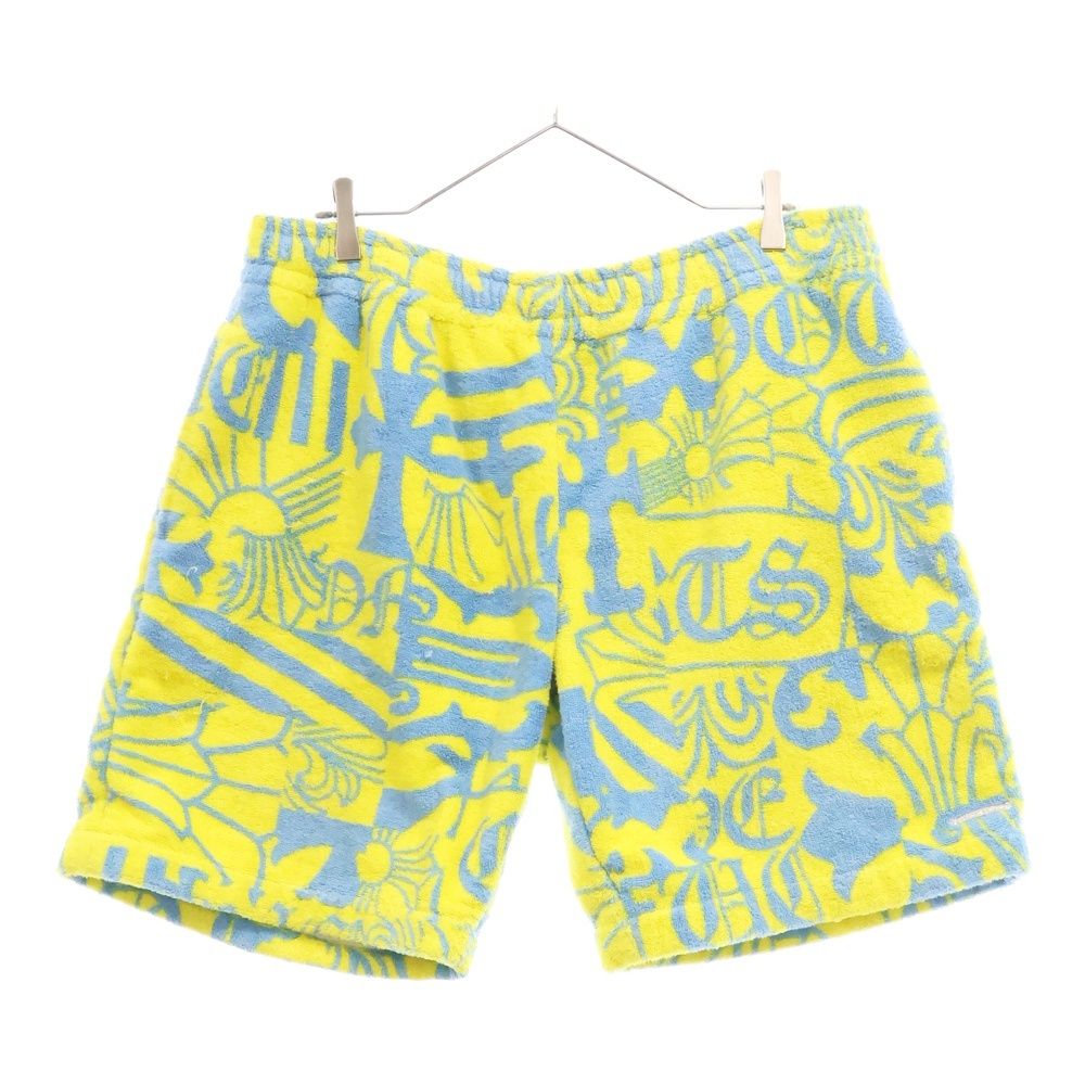 CHROME HEARTS (クロムハーツ) CRS BUTTON PILE SHORTS クロスボタン 
