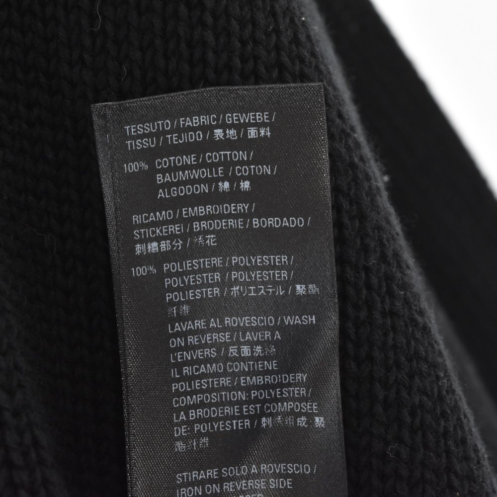 BALENCIAGA ロゴ タグ ニット S ブラック BALENCIAGA】【ロゴ 