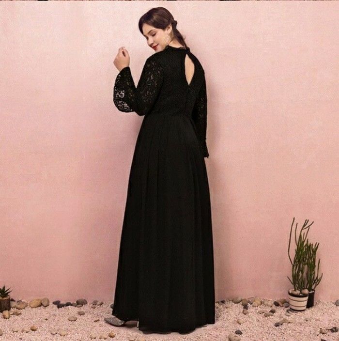 パーティードレス ロングドレス 大きいサイズ ブラックドレス ロング 