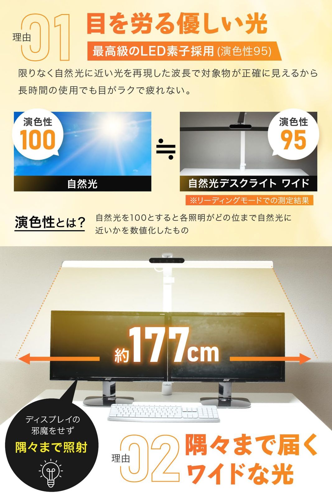 クランプ 5段階調光