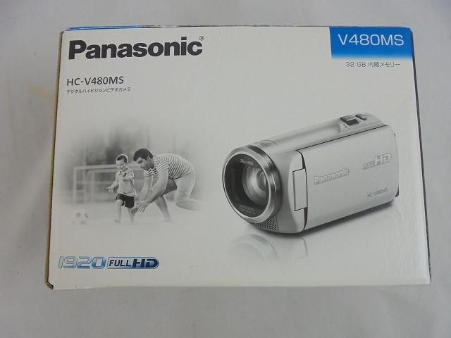 家電 パナソニック Panasonic デジタルハイビジョンビデオカメラ HC-V480MS-W ホワイト 2018年製