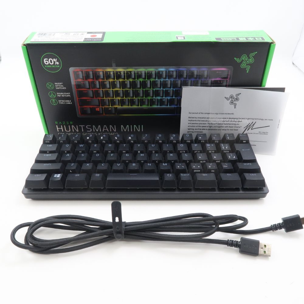 ゲーミング]Razer Huntsman Mini-日本語配列-紫軸[キーボード]
