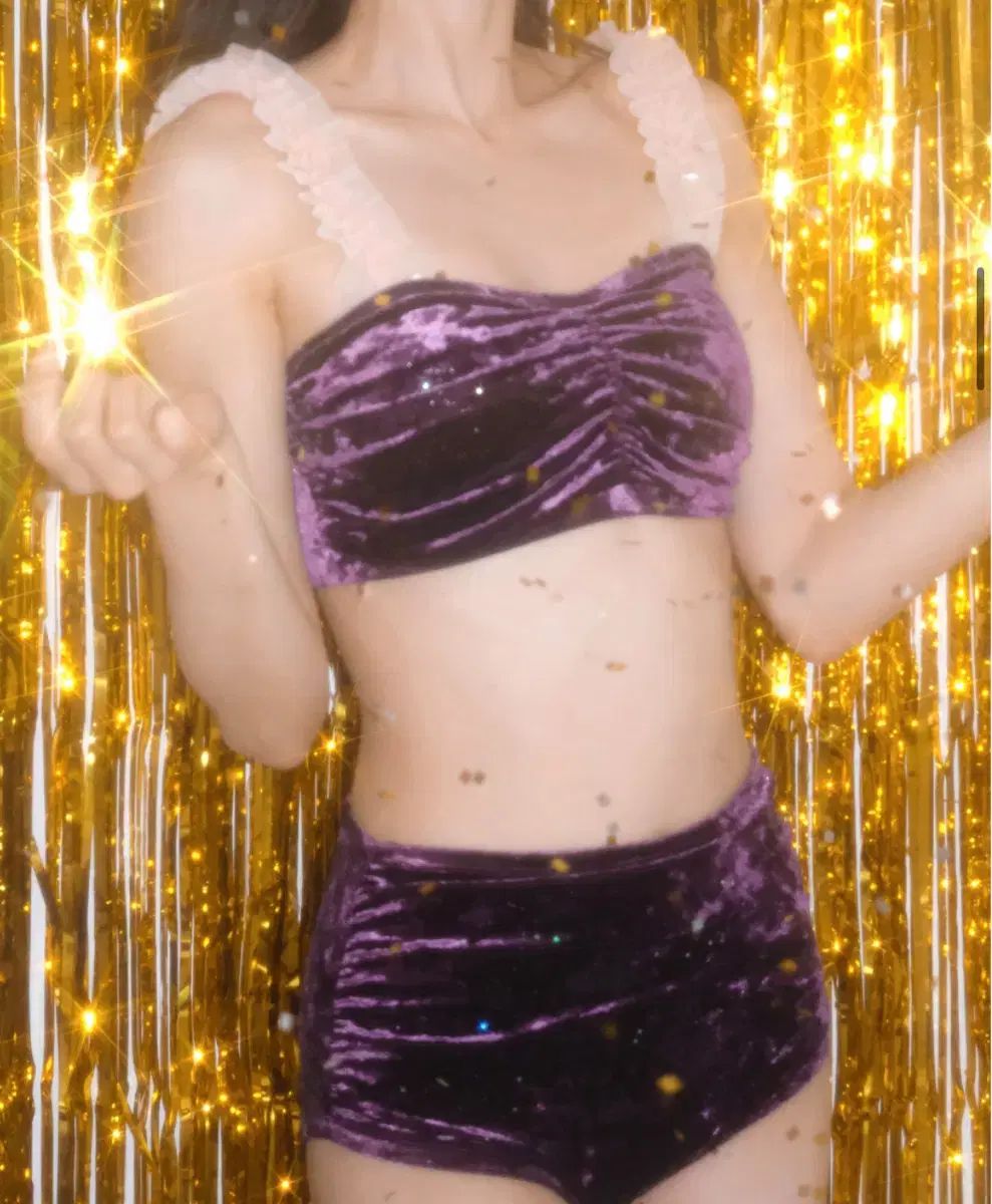 ラグジュアリー ポールダンス ウェア きらめく