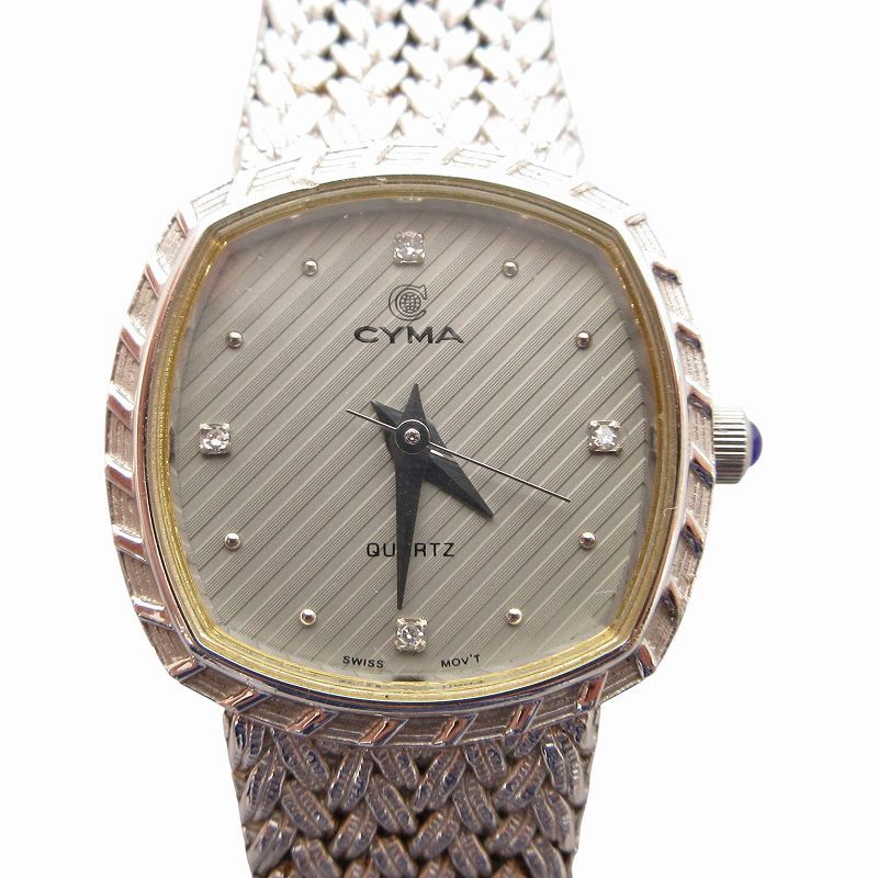 CYMA クォーツ 腕時計 シルバー メッシュ CYMA クォーツ 腕時計 シルバー メッシュ CYMA（腕時計）の