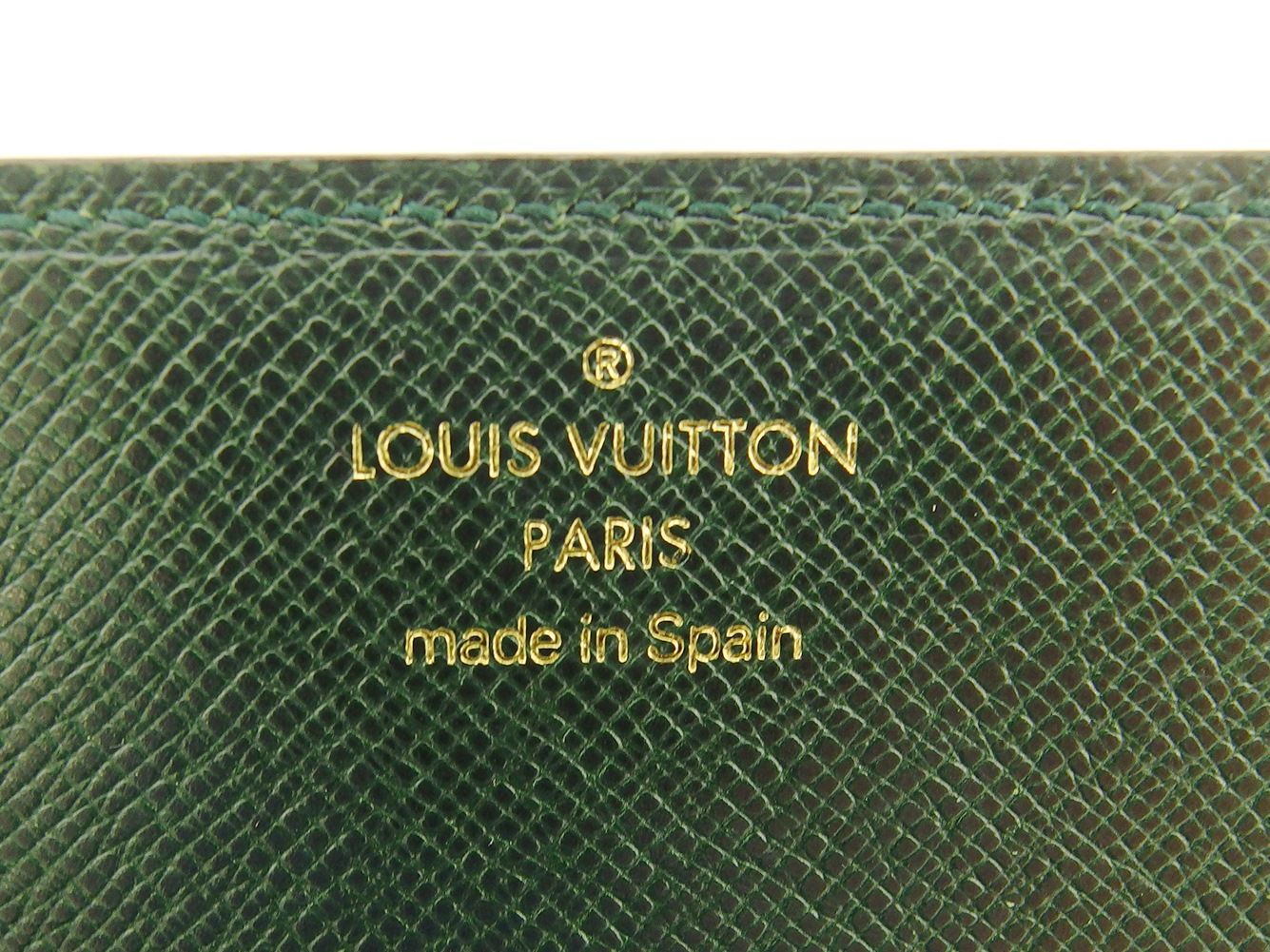 美品 ルイヴィトン タイガ ドゥポッシュ カードケース 深緑 エピセア