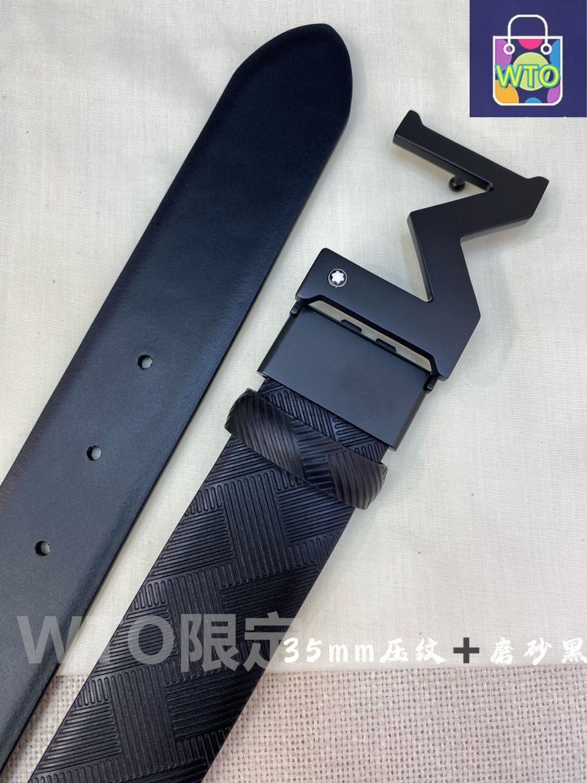 MONTBLANC モンブランメンズ未使用ベルト 今日特価】Montblanc モンブラン メンズ レザーベルト-1 - メルカリ