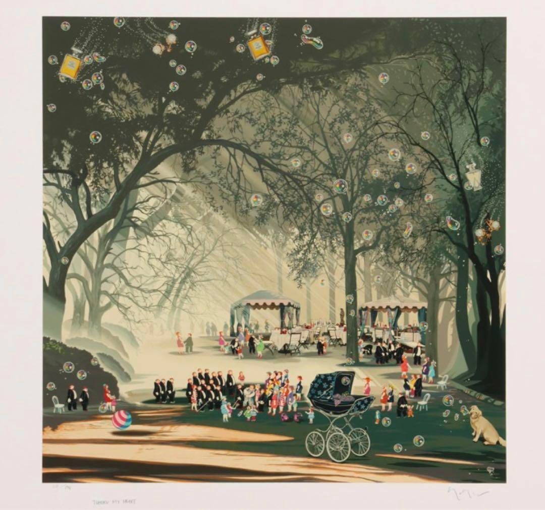 山形博導 シルクスクリーン ブラームスの子守歌61.4×60.8ed.198