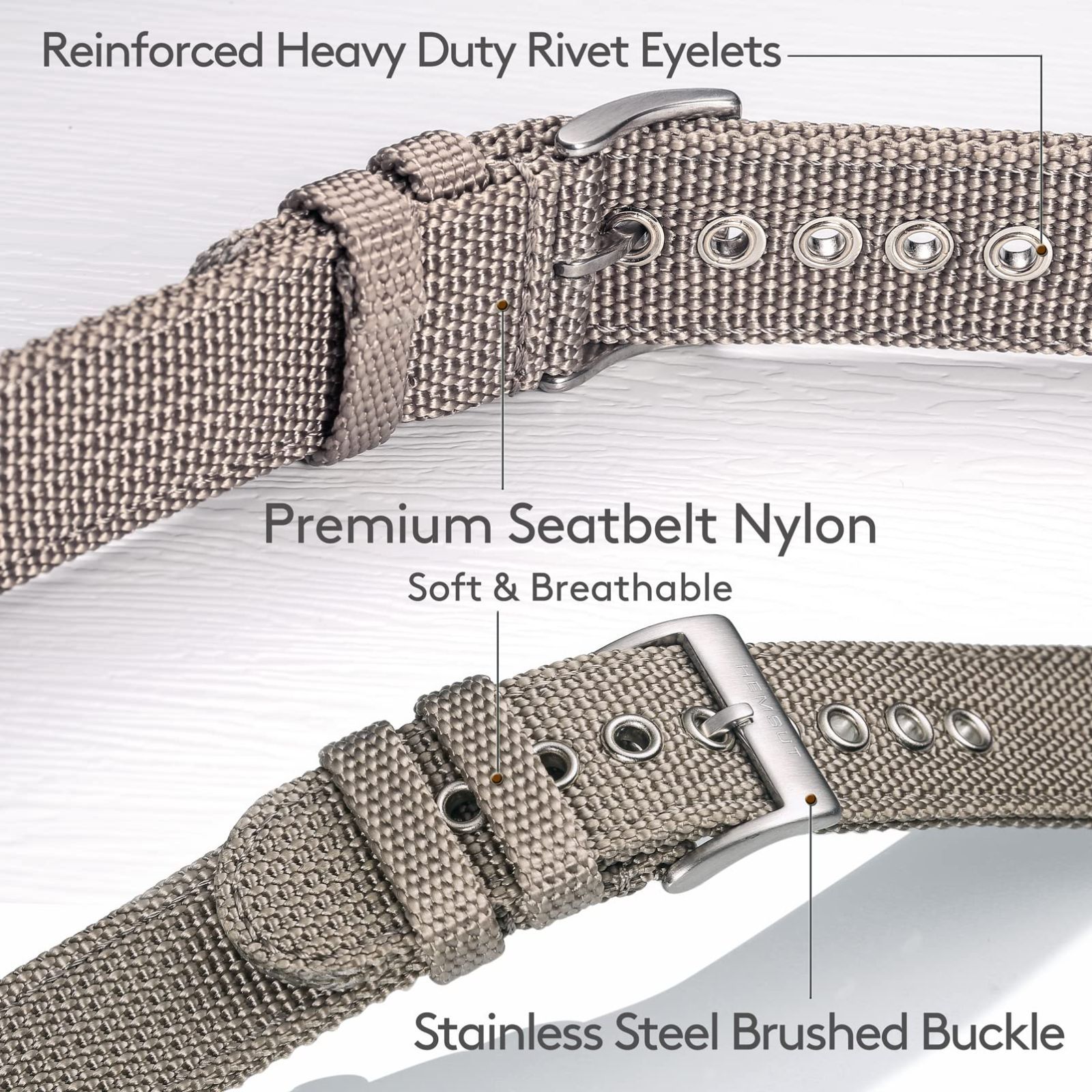 [Torbollo] 腕時計バンド ナイロン 時計ベルト ナイロンスポーツウォッチストラップ 18/20/22/24mm 8穴長さ調整 手首7.2-8.4インチフィッ　並行輸入