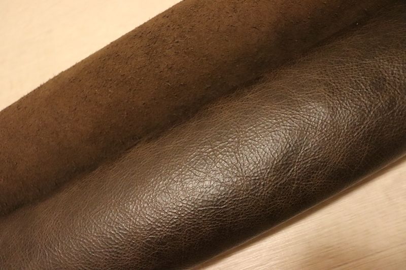 ヴィンテージブラウン 275ds クロム革 牛革 イタリア レザー プルアップ加工 はぎれ 一枚革 レザークラフト 革 皮 本革 diy 生地 材料