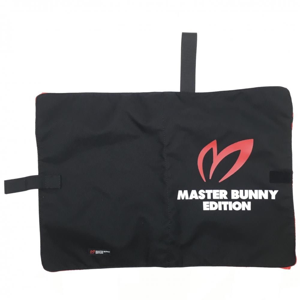 【超美品】マスターバニー マルチケース 黒×白 メッシュポケット ロゴプリントゴルフ MASTER BUNNY EDITION