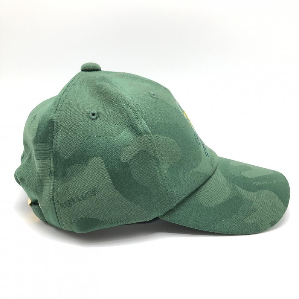 新品】マークアンドロナ キャップ グリーン 迷彩織生地 カモフラ