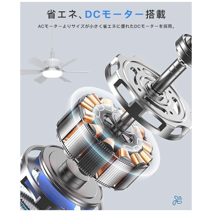 シーリングファンライト LED