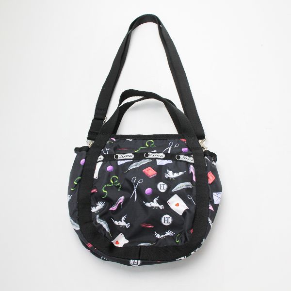 美品 LeSportsac × Olympia Le-Tan レスポートサック オリンピアルタン コラボ 2wayバッグ/ブラック ショルダーバッグ【2400013209656】 LeSportsac - 美品 LeSportsac × Olympia Le-Tan レスポートサック