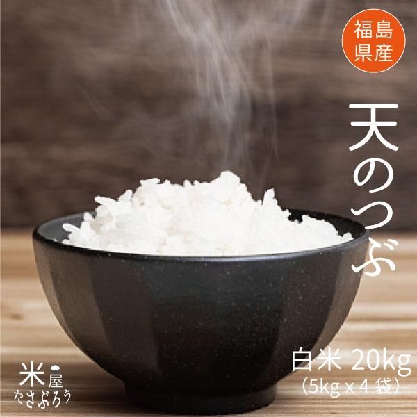 米 お米 米20kg 天のつぶ 白米20kg 5kgx4袋 令和6年福島県産