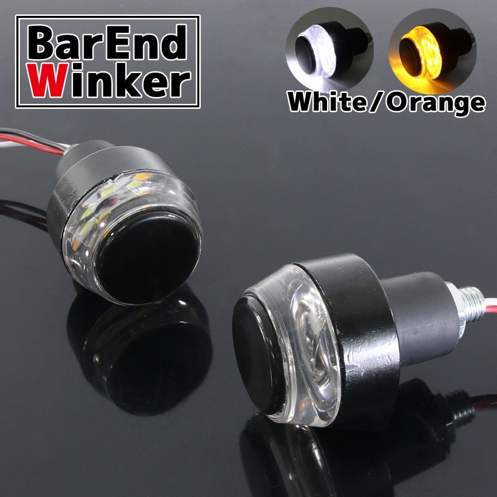 バーエンドライトウインカー●WingLights360Fixed●ウィングライト Amazon | WAIWAIGOODS バイク 用 LED バーエンド ウインカー