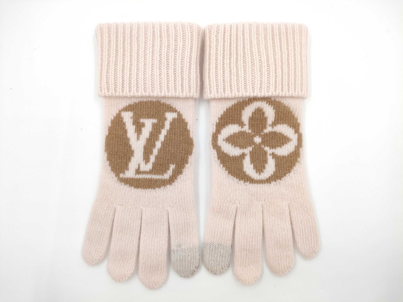 美品【箱付】LOUIS VUITTON ビーニー コールドスパーク 手袋 ピンク 美品【箱付】LOUIS VUITTON ビーニー コールドスパーク 手袋 ピンク