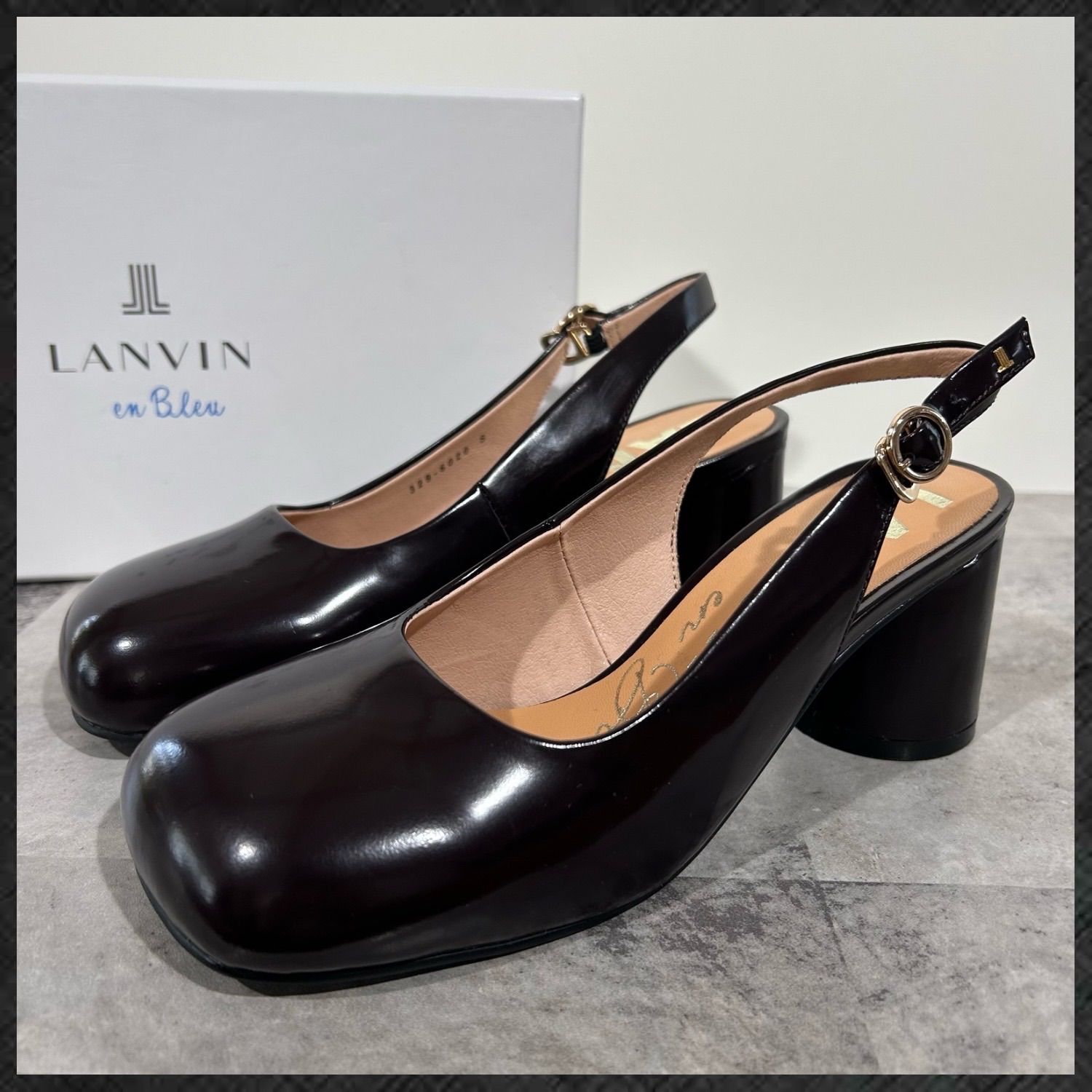 美品】 ランバンオンブルー LANVIN en Bleu ボルドー バック
