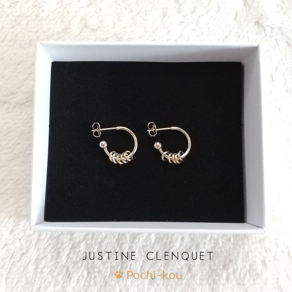 ジュスティーヌクランケ Gloria hoops ピアス セット 両耳 ジュスティーヌクランケ Gloria hoops ピアス セット 両耳