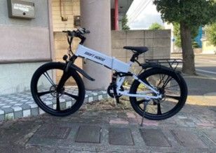 SWIFT HORSE 2 パールホワイト 車 折畳み 電動アシスト 自転車 最長100km走行 マウンテンバイク 26インチ 型式認定適合車