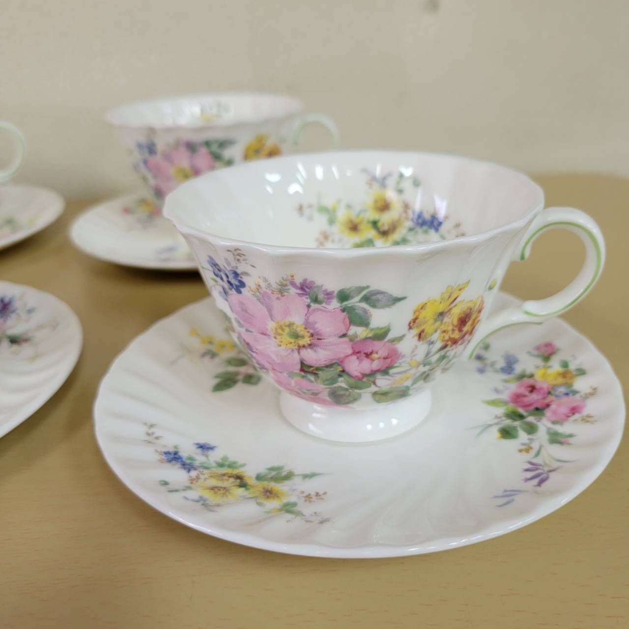 ロイヤルドルトン アルカディア カップ＆ソーサー 食器 花柄 5客セット
