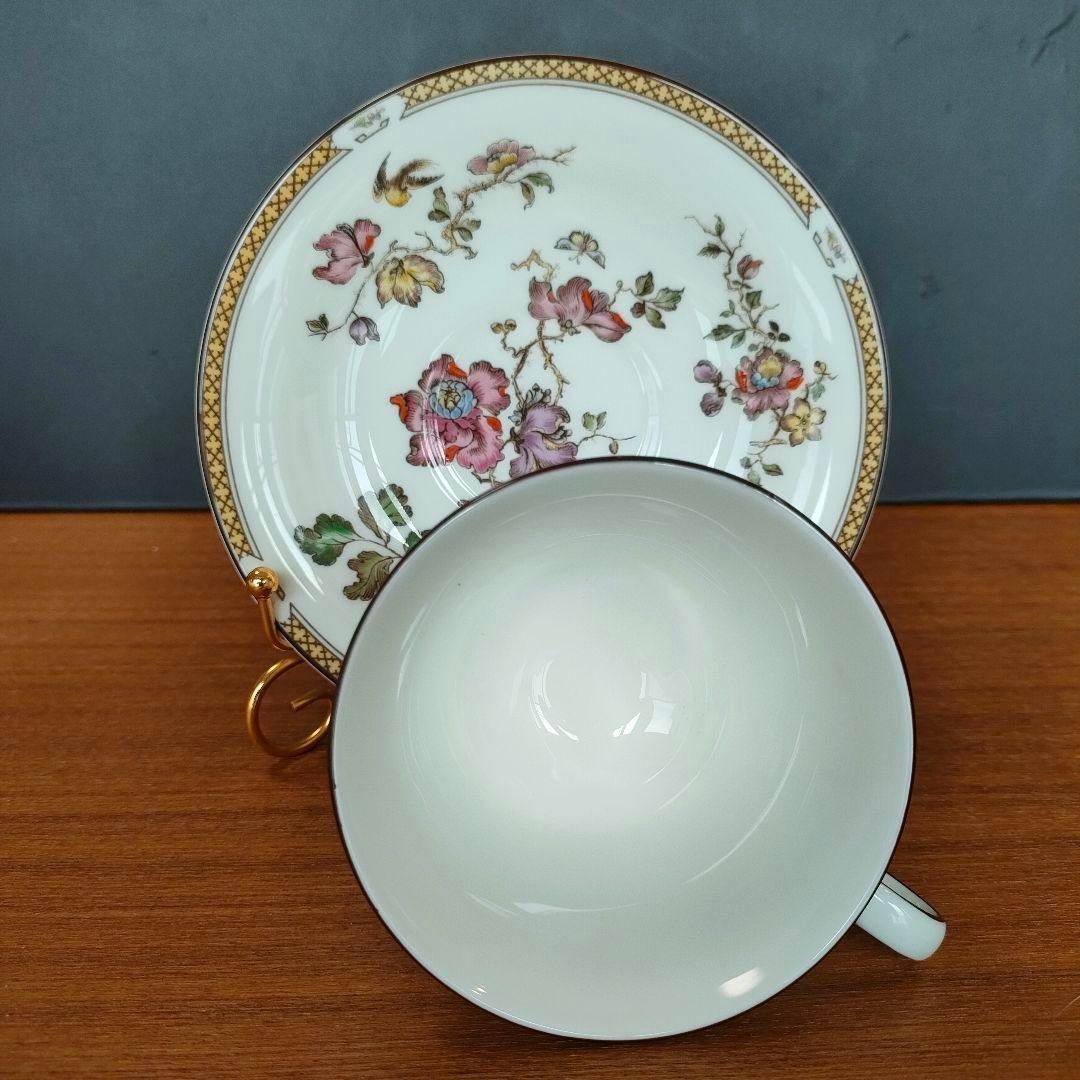 美品☆ウェッジウッド スワロー カップ＆ソーサー シノズワリ 黒