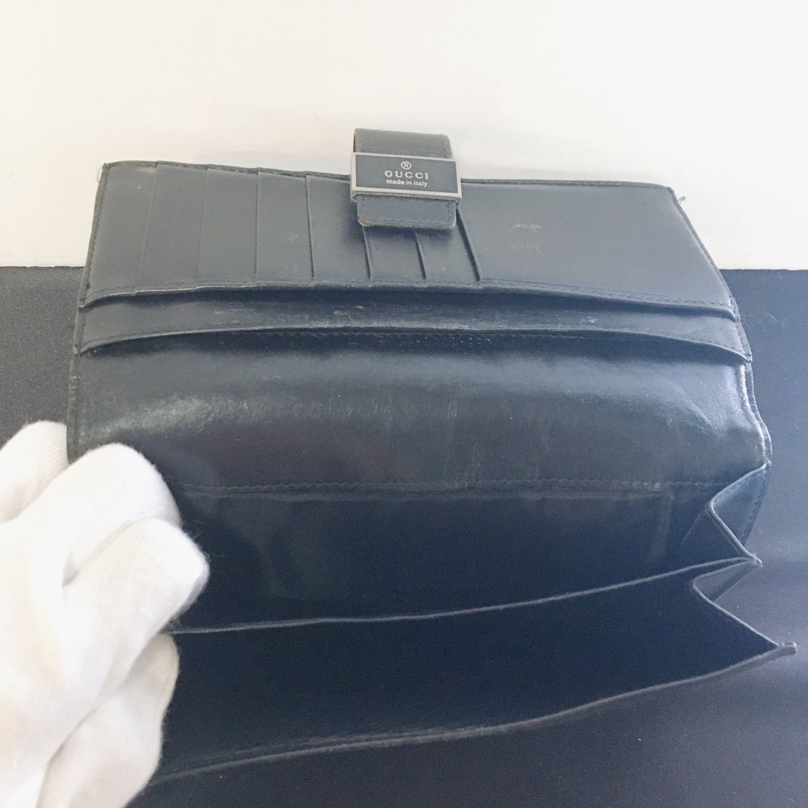 GUCCI グッチ 長財布 シリアルナンバー刻印あり - メルカリ